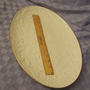 Vintage Lenox Dolphin 16" platter w/gold